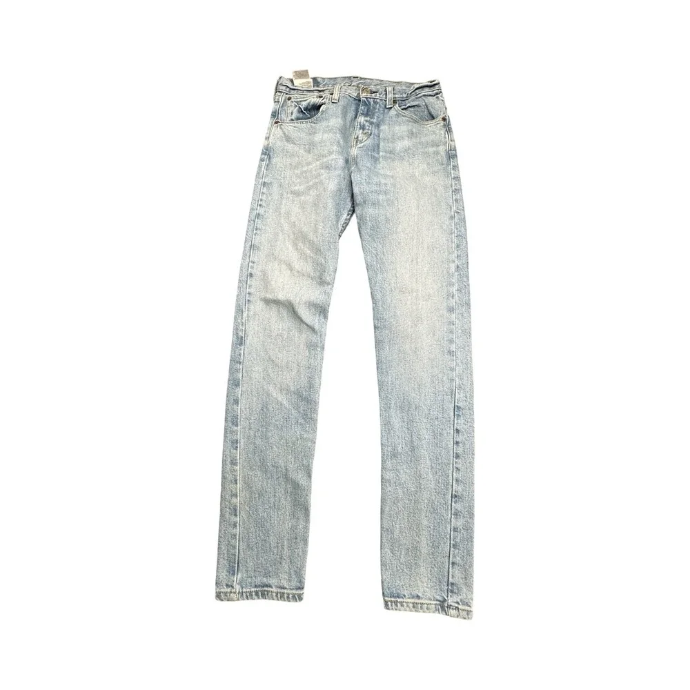 Levis Jeans Mens W29 L32 Blue 511 Slim Fit Light Wash Denim WaterLess Button Fly